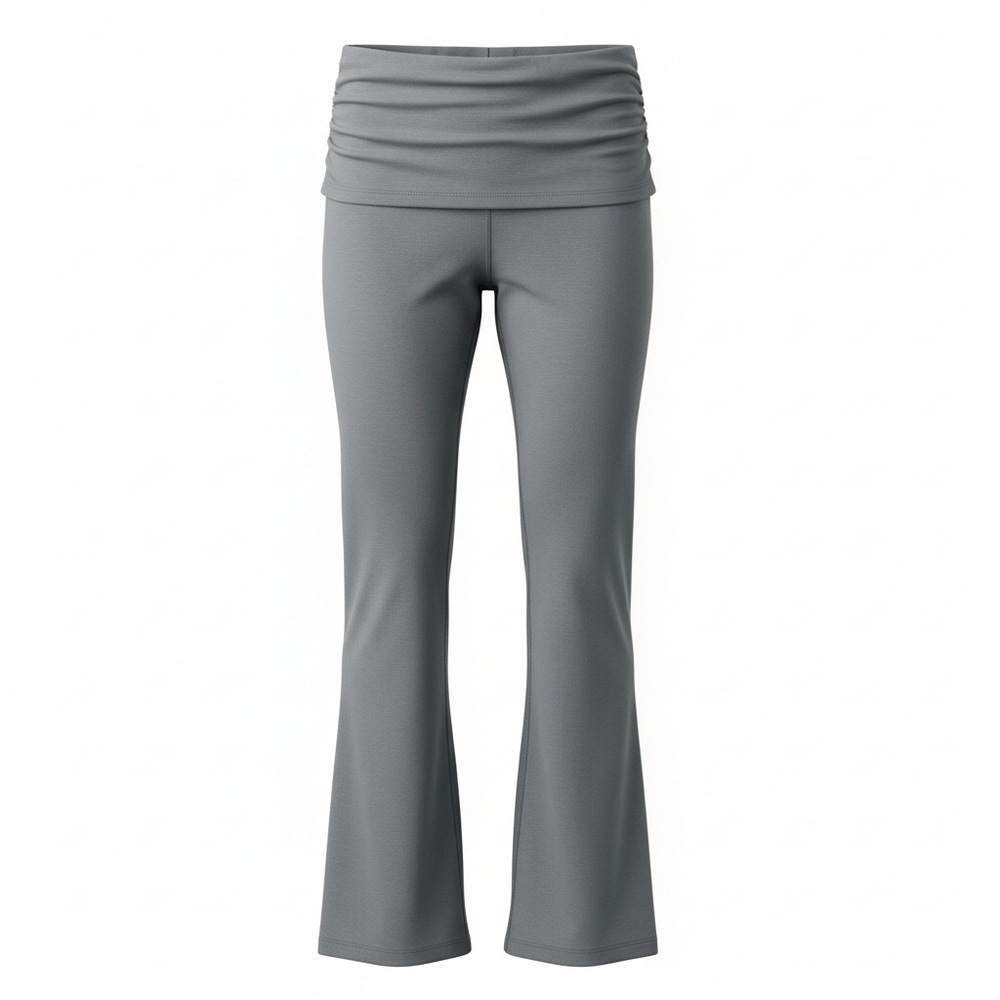 Elegant Gray Women's Leggings - Picture 1 of 6